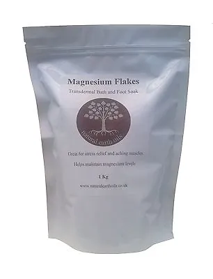 £14.99 • Buy Magnesium Chloride Flakes 2kg - Foot & Bath Soak  - Pure Zechstein- 2 X 1kg