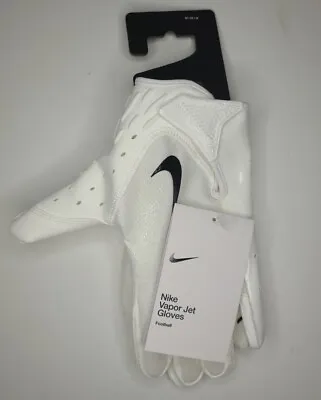 Nike Vapor Jet 7.0 Football Gloves Black White Men's Size Medium N1003505-112 • $43