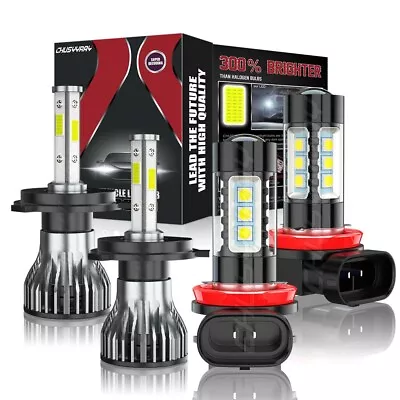 For 2008 2009 2010 Toyota Highlander LED Headlight Hi/Lo + Fog Light Bulbs Combo • $29.99