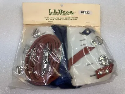 Vintage L.L. Bean White/Brown Snowshoes 07322 Replacement Bindings New! • $99.99
