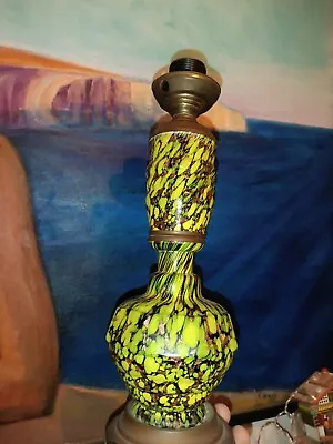 Avventurina Nason Murano Glass Lamp Venetian Vintage • £220
