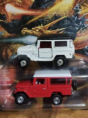 Tomica Toyota Land Cruiser VINTAGE Japan White +RED Johnny Lightning POP CULTURE • $24.95