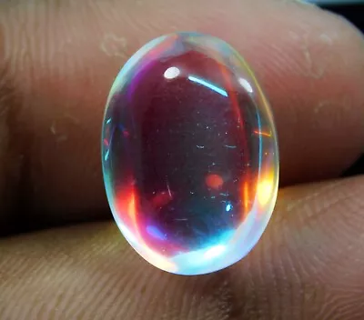 11.30 Ct Rainbow Mystic Topaz Oval Cabochon Multi Fire Loose Gemstone • $18.59