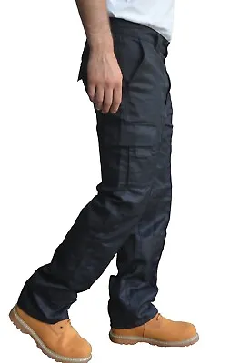 £12.99 • Buy Toughened Combat Cargo Utility Work Trousers Pants 6 Pocket Sizes 32 To 42 Waist