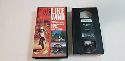 VHS Motorcycle / Motocross Adventures  Ride Like The Wind  VHS Cassette PRE-OWN • $5.73