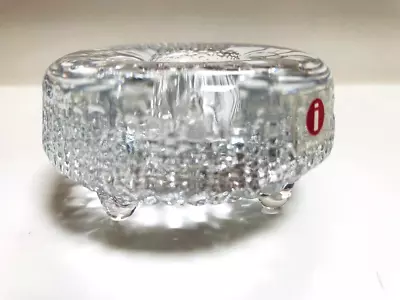 Vintage Iittala Finland Tapio Wirkkala Scandinavian Design Glass Candle Holder • £15.95