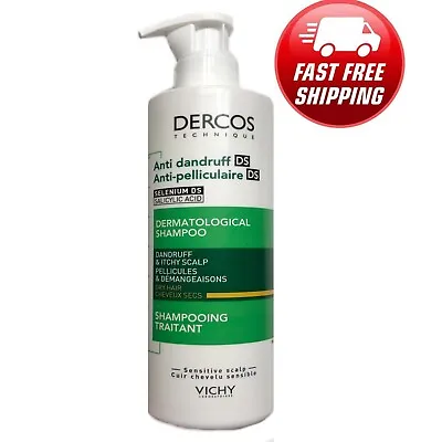 EXTRA LARGE VIchy Dercos Anti-Dandruff DS Shampoo For DRY HAIR 390ml/13.2oz • $33.99
