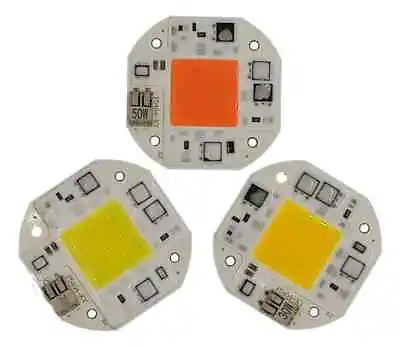 2PCS Solderless Full Spectrum LED GROW Light Chip 20W 30W 50W COB/DOB. 100V-260V • $14.99