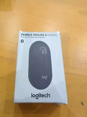 Logitech Pebble Mouse 2 M350s Slim Wireless Bluetooth Portable Silent Graphite • £16