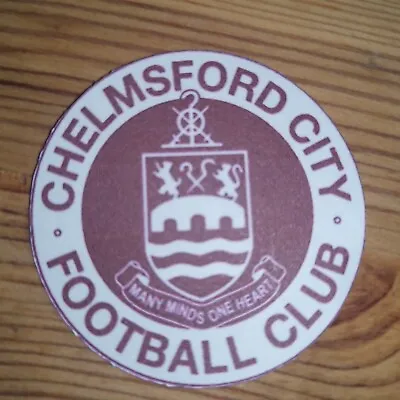 12 X Chelmsford City FC Logo Badge Gloss Vinyl Stickers 50mm • £3.50