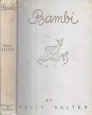 1931 BAMBI ANIMAL CLASSIC ILLUSTRATED KURT WEISE DISNEY FILM BASIS [Hardcove... • $59.28