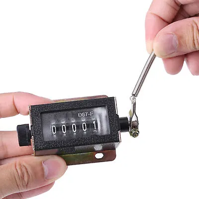 D67‑F 5 Digit Mechanical Resettable Manual Hand Pull Stroke Tally Counter • $7.89