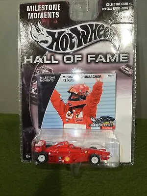 Hot Wheels Hal Of Fame Milestone Moments Michael Schumacher Ferrari F1 New! • $39.95