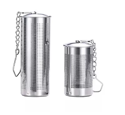 2 Pcs Stainless Steel Tea Infuser & Strainer Fine Mesh Tea Ball With Chain Hook • $6.90