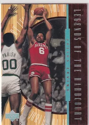 1999 Upper Deck NBA Basketball Card No. L4 Julius Irving Legends Hardcourt • $5.79