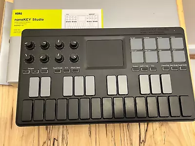 Korg NanoKEY Studio Bluetooth And USB MIDI Keyboard Controller Black • $85