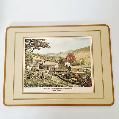 Pimpernel English Villages Acrylic Cork-backed Placemats Set Of 6 • $29.99