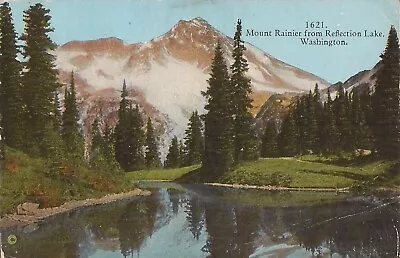 Mount Rainer & Reflection Lake WASHINGTON - 1907 • $8.50