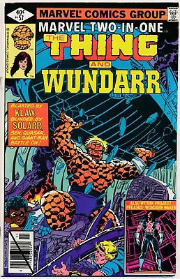 Marvel Two-In-One (Marvel 1974 Series) #57 VF/NM Thing And Wundarr • $3.24