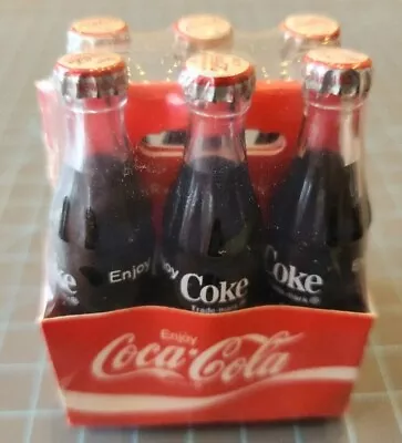 Vtg Enjoy Coca-Cola Coke 6 Pk Carton Mini Cardboard Advertising Display - GwKK  • $25.95