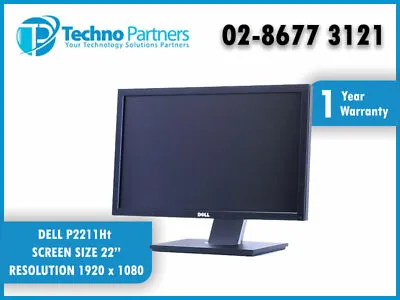 Dell Professional P2211Ht 22  Widescreen FULL HD LCD Monitor VGA DVI 1YR WRNTY • $99