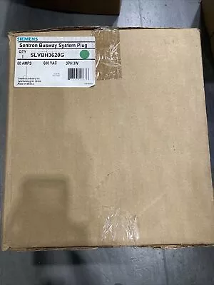 Slvbh3620g Siemens 60amp 3ph 3w 600v Sentrin Bussway System Plug New • $2700