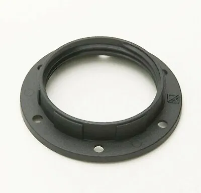 Black Shade Ring For E27 / ES Light Lamp Holders Threaded Sleeve 40mm Dia • £2.50