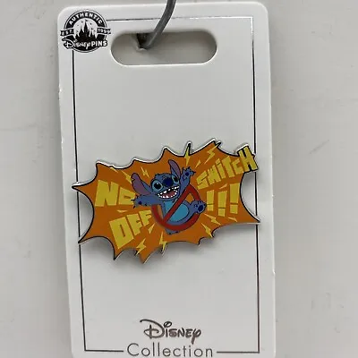 Disney Parks Pin Lilo & Stitch  No Off Switch!  Stitch Trading Pin • $10.95