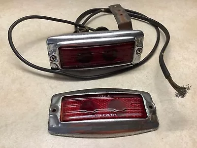 KAISER FRAZIER Tail Lamp Vintage Auto 1947 1948 Extra Bezel RED Glass PISCIS • $79.95