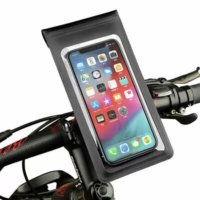 360° Waterproof Bicycle Motor Bike Phone Case Mount Holder For All Mobile Phones • £7.39