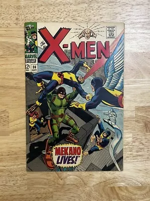 🔥 X-Men #36 VG/F (Marvel 1967) 1st Appearance Of Mekano Silver Age Key • $38