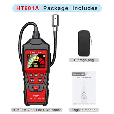 HABOTEST HT609 Gas Leak Detector Tester Propane Methane Natural Gas Alarm Sensor • $33.99