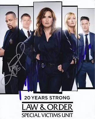 LAW & ORDER SVU Signed CAST 8x10 Photo MARISKA HARGITAY ICE T KELLI PETER PHILIP • $699