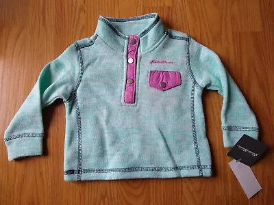 Eddie Bauer Girls 12 Months Sweatshirt Jacket Pullover Baby NEW NWT • $11.99