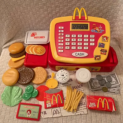 Vintage McDonalds Cash Register Toy 2004 Food Pretend Play Credit Card Burger • $155.99