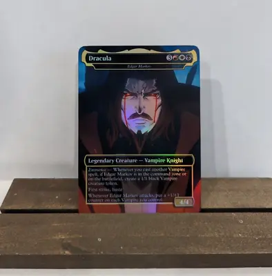 Edgar Markov Foil Custom Sticker On MTG Bulk Castlevania Netflix Commander • $6.79