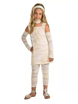 Kids Ancient Egypt Mummy Halloween Costume - Fun Dress-Up For Girls 3-10 Yrs • £8.07