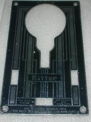 Vintage Art Deco Nameplate From Ritter Dental Unit • $14.99