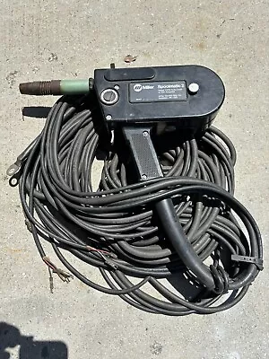 Miller Spoolmatic 2 # 2 Aluminum Mig Spoolgun ￼ 20 Ft Cables Used. • $100