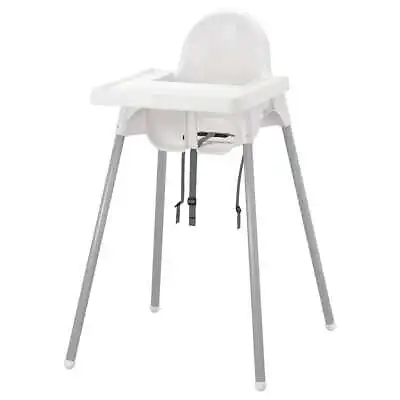 IKEA Antilop High Chair With Tray White - Easy To Disassemble And Carry Along. • £32.99