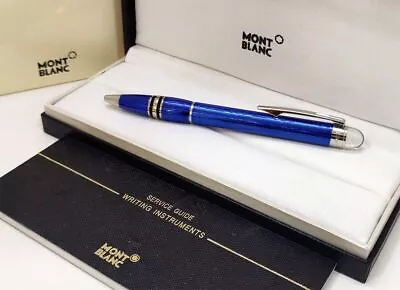 Mont Blanc Starwalker 105760 Cool Blue Ballpoint Pen ~ Refurbished • $99.95