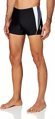 Speedo Men's Swimsuit Square Leg Splice Black Size Large • $26.39