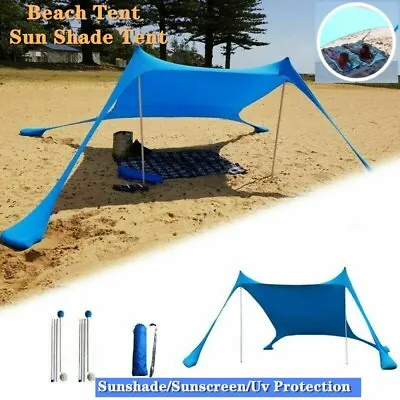 $79.60 • Buy Outdoor Tent Camp Shelter Sun Shade Picnic Beach Awning Tarp
