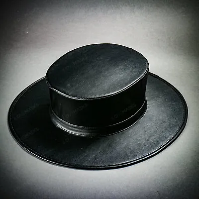 $29.99 • Buy Steampunk Plague Doctor Flat Top Hat - Black