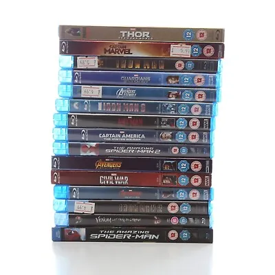 MCU Marvel Cinematic Universe Blu Ray Movie Collection Blu Ray Bundle 15 Blurays • £24.99