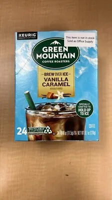 Green Mountain Coffee Roasters ICED Vanilla Caramel Keurig K Cup 24 Pack- New • $20
