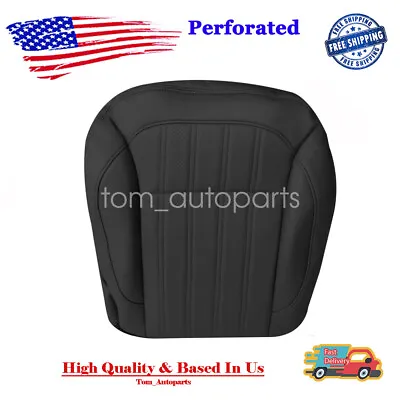 Driver Bottom Perforated Leather Seat Cover Black For 13-16 Mercedes Benz GL450 • $70.99