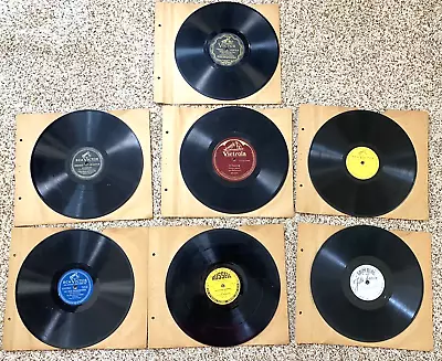 Lot Of 7 Shellac 78s Records Mixed Genres RCA Victor Victrola Imperial Russell • $15.97