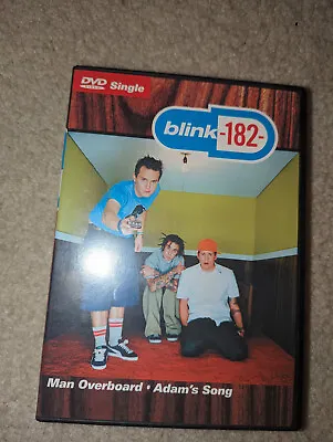 BLINK 182 MAN OVERBOARD ADAM’S SONG DVD 2001 Travis Barker Mca Music Punk Art • $4