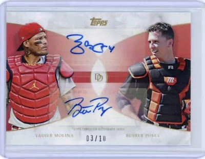 2021 Topps On Demand Buster Posey Yadier Molina Dynamic Dual Auto /10 Rare • $399.99